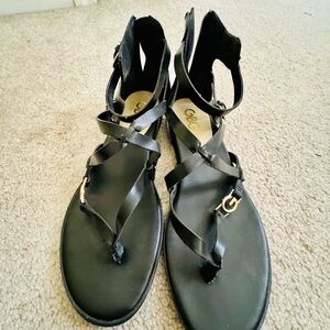 Black Strappy Sandals